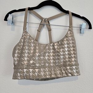 Savage X Fenty Metallic Band-It Houndstooth Low-Impact Sports Bra